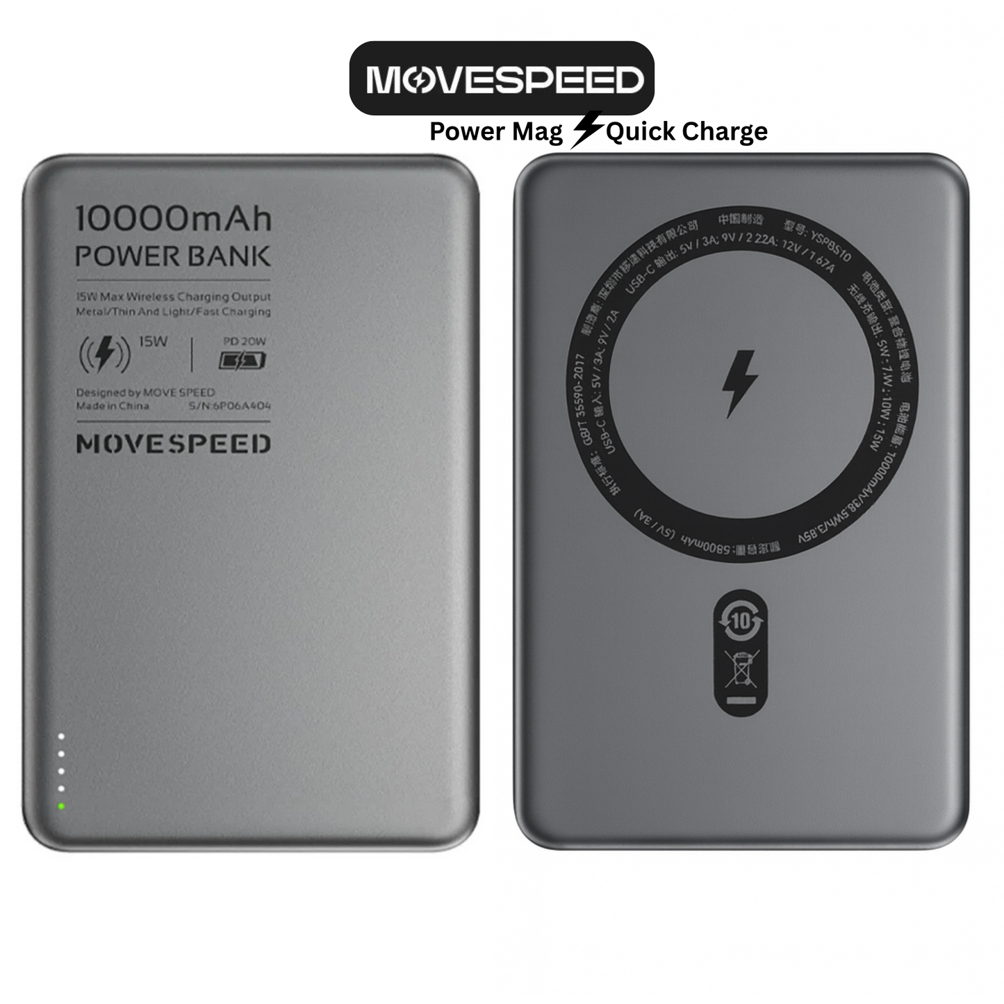 MOVESPEED (S10) PowerMag QC 10.000mAh