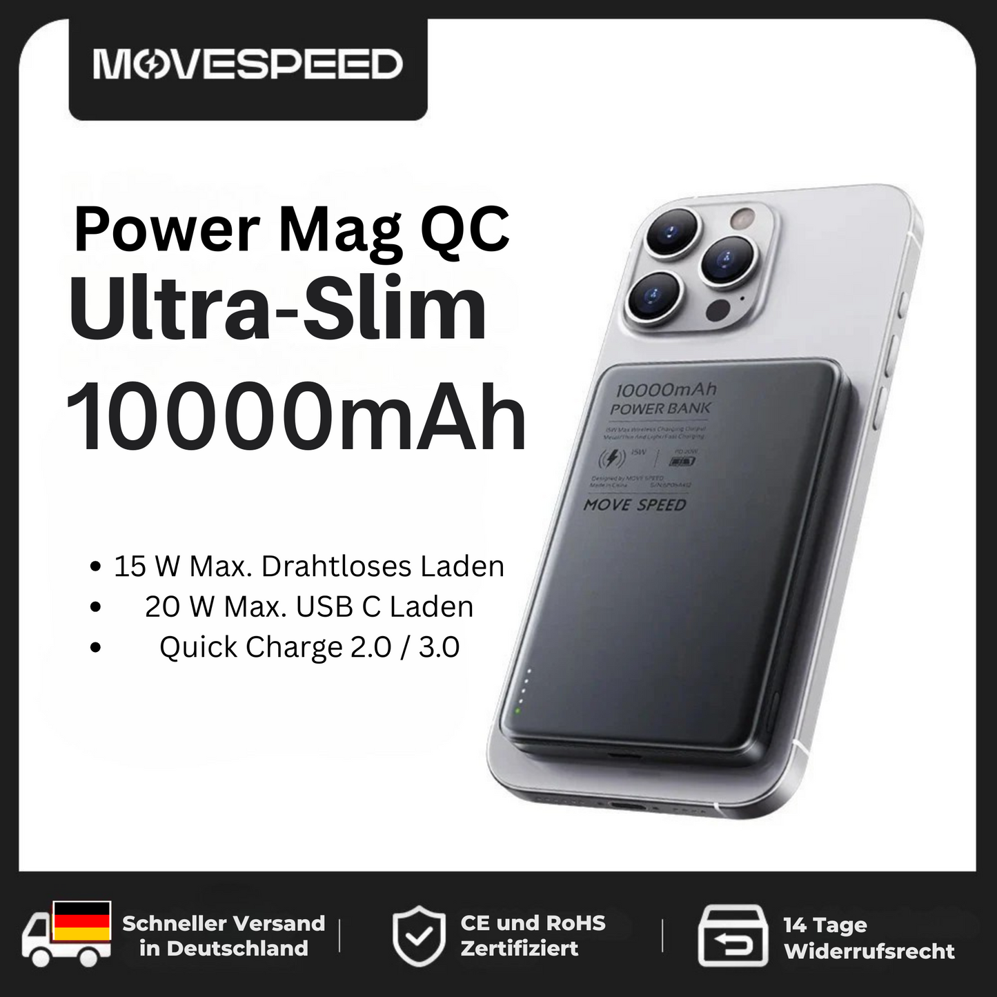 MOVESPEED (S10) PowerMag QC 10.000mAh